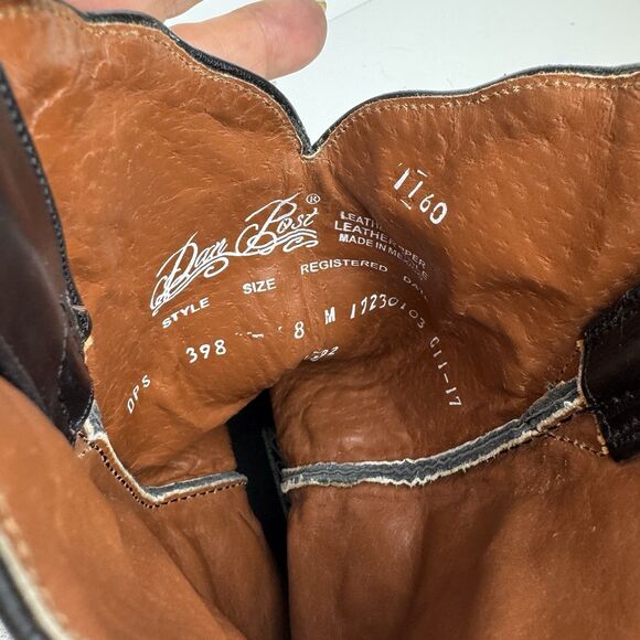 Dan Post  Snakeskin Leather Cowboy Boots Women’s Western Boho Rodeo, Sz. 8M - Picture 9 of 14